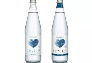 Acqua Levico etichette Climate Positivre